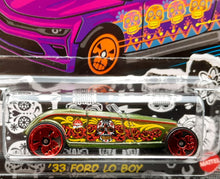 Load image into Gallery viewer, Hot Wheels 2021 '33 Ford Lo Boy Olive Green Happy Halloween Series 1/5 New Long Card