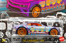 Load image into Gallery viewer, Hot Wheels 2021 '16 Camaro SS Purple Happy Halloween Series 5/5 New Long Card