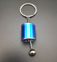 Load image into Gallery viewer, Key Ring/Chain - Explorafind 6 Speed Gearbox Gear Knob Key Ring Blue