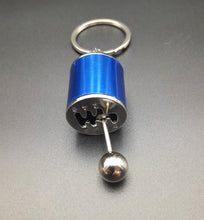 Load image into Gallery viewer, Key Ring/Chain - Explorafind 6 Speed Gearbox Gear Knob Key Ring Blue