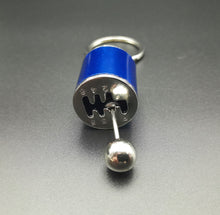 Load image into Gallery viewer, Key Ring/Chain - Explorafind 6 Speed Gearbox Gear Knob Key Ring Blue