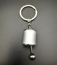 Load image into Gallery viewer, Key Ring/Chain - Explorafind 6 Speed Gearbox Gear Knob Key Ring Silver