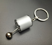 Load image into Gallery viewer, Key Ring/Chain - Explorafind 6 Speed Gearbox Gear Knob Key Ring Silver