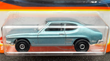 Load image into Gallery viewer, Matchbox 2022 1970 Ford Capri Light Blue #41 MBX Showroom New Long Card