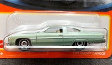 Load image into Gallery viewer, Matchbox 2021 1975 Chevy Caprice Light Green MBX Showroom #86/100 New Long Card