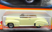 Load image into Gallery viewer, Matchbox 2021 1941 Cadillac Series 62 Convertible Coupe Pale Yellow #34 MBX Showroom