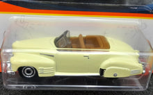 Load image into Gallery viewer, Matchbox 2021 1941 Cadillac Series 62 Convertible Coupe Pale Yellow #34 MBX Showroom
