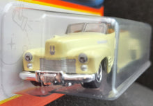 Load image into Gallery viewer, Matchbox 2021 1941 Cadillac Series 62 Convertible Coupe Pale Yellow #34 MBX Showroom
