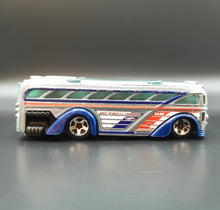 Load image into Gallery viewer, Hot Wheels 2012 Surfin' School Bus Silver #136 HW City Works 6/10