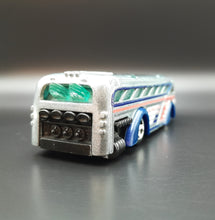 Load image into Gallery viewer, Hot Wheels 2012 Surfin' School Bus Silver #136 HW City Works 6/10