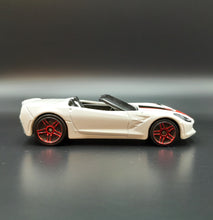 Load image into Gallery viewer, Hot Wheels 2016 '14 Corvette Stingray Convertible White #107 Then & Now 7/10