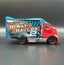 Load image into Gallery viewer, Hot Wheels 2014 Hiway Hauler 2 Red #6 HW City: HW City Works