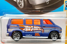 Load image into Gallery viewer, Hot Wheels 2023 Dodge Van Blue #66 HW 55 Race Team 2/5 New Long Card