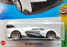 Load image into Gallery viewer, Hot Wheels 2023 McLaren Solus GT White #250 HW Exotics 10/10 New Long Card