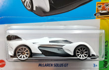 Load image into Gallery viewer, Hot Wheels 2023 McLaren Solus GT White #250 HW Exotics 10/10 New Long Card