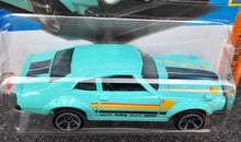 Load image into Gallery viewer, Hot Wheels 2023 Custom Ford Maverick Turquoise #99 Muscle Mania 2/10 New