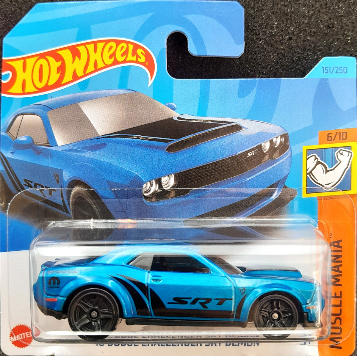 Hot Wheels 2023 '18 Dodge Challenger SRT Demon Blue #151 Muscle