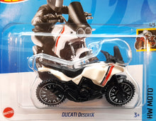 Load image into Gallery viewer, Hot Wheels 2023 Ducati DesertX White #67 HW Moto 1/5 New