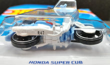 Load image into Gallery viewer, Hot Wheels 2023 Honda Super Cub Light Blue #87 HW Moto 3/5 New Long Card