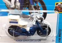Load image into Gallery viewer, Hot Wheels 2023 Honda Super Cub Custom Blue #160 HW Moto 5/5 New Long Card