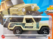 Load image into Gallery viewer, Hot Wheels 2023 '67 Jeepster Commando Tan #94 HW Hot Trucks 2/10 New