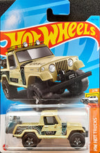 Load image into Gallery viewer, Hot Wheels 2023 '67 Jeepster Commando Tan #94 HW Hot trucks 2/10 New Long Card