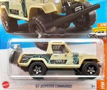 Load image into Gallery viewer, Hot Wheels 2023 '67 Jeepster Commando Tan #94 HW Hot trucks 2/10 New Long Card
