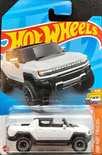 Load image into Gallery viewer, Hot Wheels 2023 GMC Hummer EV White #116 HW Hot Trucks 3/10 New Long Card