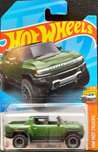 Load image into Gallery viewer, Hot Wheels 2023 GMC Hummer EV Green #116 HW Hot Trucks 3/10 New Long Card