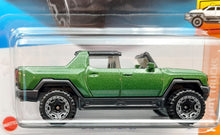Load image into Gallery viewer, Hot Wheels 2023 GMC Hummer EV Green #116 HW Hot Trucks 3/10 New Long Card