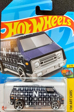 Load image into Gallery viewer, Hot Wheels 2023 70s Van Navy Blue #16 HW Art Cars 2/10 New Long Card
