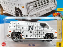 Load image into Gallery viewer, Hot Wheels 2023 70s Van White #16 HW Art Cars 2/10 New Long Card