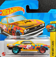 Load image into Gallery viewer, Hot Wheels 2023 '68 Copo Camaro Yellow #63 HW Art Cars 5/10 New