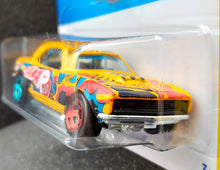 Load image into Gallery viewer, Hot Wheels 2023 '68 Copo Camaro Yellow #63 HW Art Cars 5/10 New Long Card