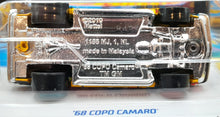 Load image into Gallery viewer, Hot Wheels 2023 '68 Copo Camaro Yellow #63 HW Art Cars 5/10 New Long Card
