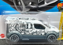 Load image into Gallery viewer, Hot Wheels 2023 Ford Transit Connect White #64 HW Art Cars 6/10 New Long Card