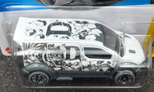 Load image into Gallery viewer, Hot Wheels 2023 Ford Transit Connect White #64 HW Art Cars 6/10 New Long Card
