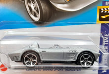 Load image into Gallery viewer, Hot Wheels 2023 Corvette Grand Sport Roadster Silver #154 HW Screen Time 8/10 New