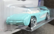 Load image into Gallery viewer, Hot Wheels 2023 1956 Corvette Baby Blue #183 HW Screen Time 9/10 New Long Card