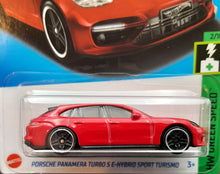 Load image into Gallery viewer, Hot Wheels 2023 Porsche Panamera Turbo S E-Hybrid Sport Turismo Red HW Green Speed