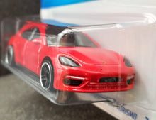 Load image into Gallery viewer, Hot Wheels 2023 Porsche Panamera Turbo S E-Hybrid Sport Turismo Red HW Green Speed