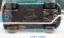 Load image into Gallery viewer, Hot Wheels 2023 Fiat 500e Teal #144 HW Green Speed 8/10 New Long Card