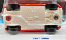 Load image into Gallery viewer, Hot Wheels 2023 Fiat 500e Red #144 HW Green Speed 8/10 New Long Card