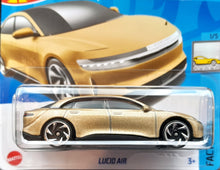Load image into Gallery viewer, Hot Wheels 2023 Lucid Air Gold #97 Factory Fresh 1/5 New