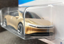 Load image into Gallery viewer, Hot Wheels 2023 Lucid Air Gold #97 Factory Fresh 1/5 New Long Card