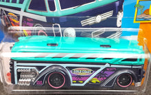 Load image into Gallery viewer, Hot Wheels 2023 Surfin' School Bus Turquoise & Dark Blue #24 Surf's Up 1/5 New