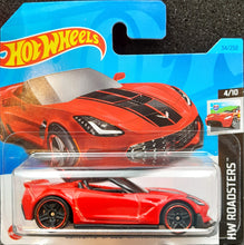 Load image into Gallery viewer, Hot Wheels 2023 Corvette C7 Z06 Convertible Red #34 HW Roadsters 4/10 New