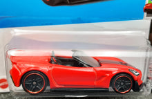 Load image into Gallery viewer, Hot Wheels 2023 Corvette C7 Z06 Convertible Red #34 HW Roadsters 4/10 New Long Card