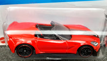 Load image into Gallery viewer, Hot Wheels 2023 Corvette C7 Z06 Convertible Red #34 HW Roadsters 4/10 New Long Card