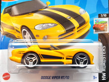 Load image into Gallery viewer, Hot Wheels 2023 Dodge Viper RT/10 Yellow #131 HW Roadsters 7/10 New